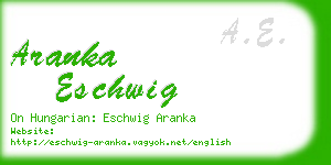 aranka eschwig business card